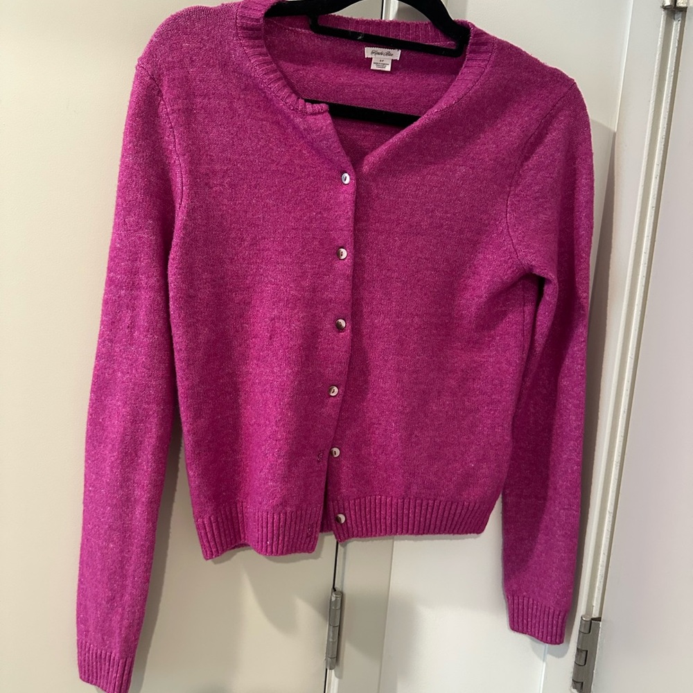 Kimchi Blue Fuchsia Cardigan Sweater